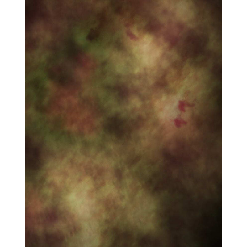 Avezano Brown Mixed With Green Abstract Mist Hazy Texture Master Backdrop For Portrait Photography-AVEZANO