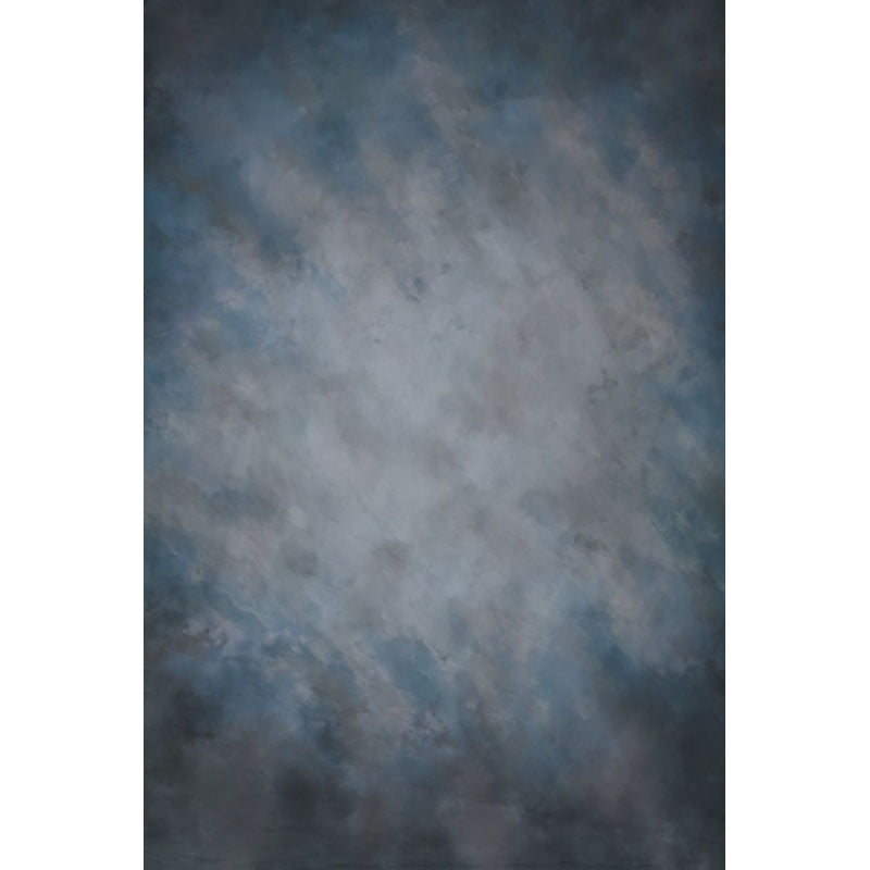 Avezano Gray With Blue Abstract Mist Texture Master Backdrop For Portrait Photography-AVEZANO