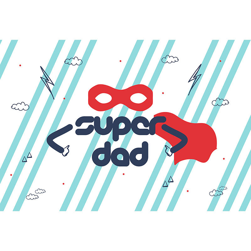 Avezano Super Dad Photography Backdrop For Father&