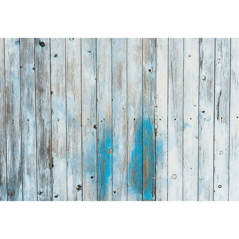 Avezano Light Blue Wood Floor Texture Backdrop for Portrait Photography-AVEZANO