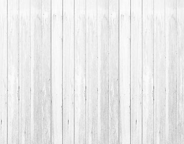 Avezano White Wooden Planks Rubber Floor Mat