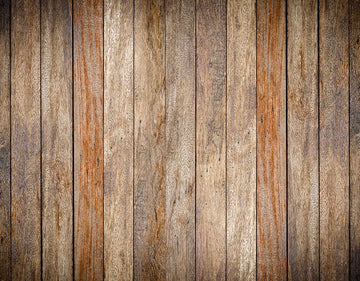 Avezano Brown Textured Wood Plank Boards Rubber Floor Mat