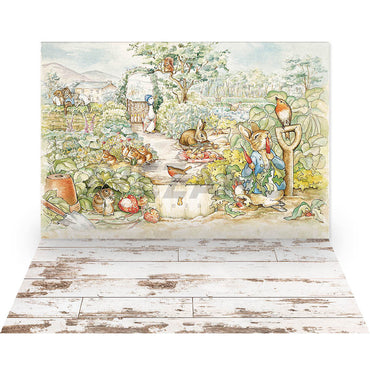 Avezano Spring Easter Themed Bunny 2 pcs Set Backdrop-AVEZANO