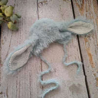 Avezano Newborn Long Fluffy Little Rabbit Hat Photography Props