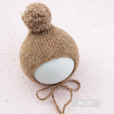 Avezano Accessoires de photographie pour nouveau-né et bébé Bonnet en tricot 