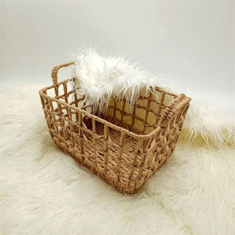 Avezano Newborn Photography Props Studio Photo Weaving Basket