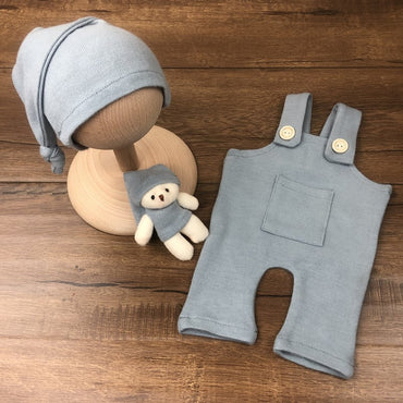 Avezano Newborn full moon baby photography suspenders props