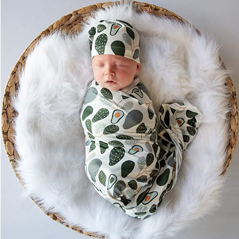 Avezano Newborn Wrap Baby Wrap Towel Three-Piece Set