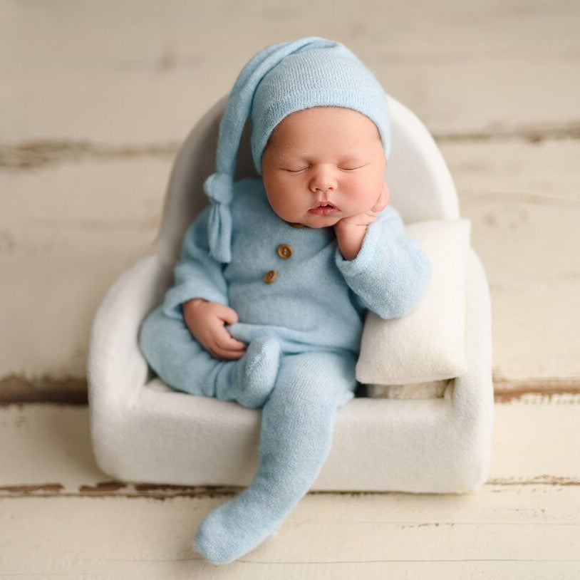 Avezano New Baby Photo Clothes Children's Photography Onesie Knitted Suit