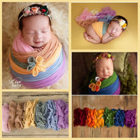 Avezano Newborn Wrap Photo Prop Rainbow Wrap