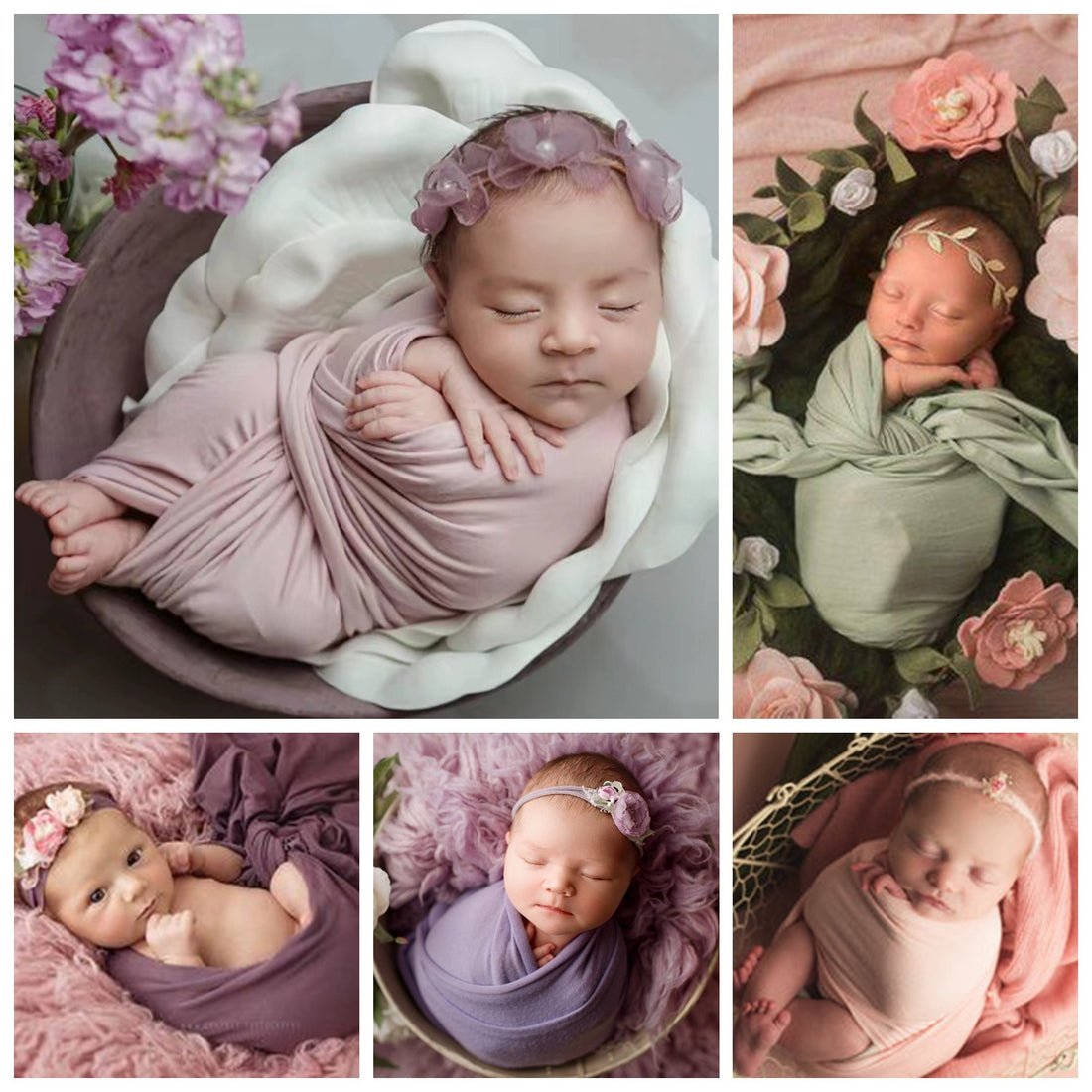 Avezano Newborn Photo Elastic Wrap Studio Photography Props