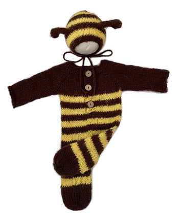 Avezano Newborn Outfits Photography Costumes Bee Shaped Onesie