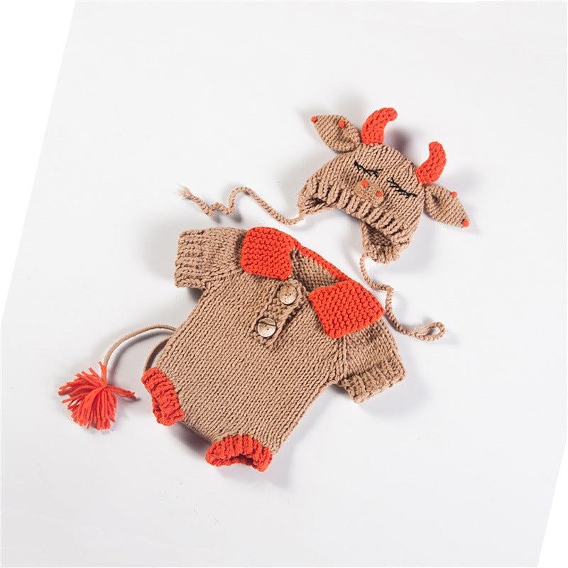Avezano Baby 100 Days Handmade Wool Knitted Set