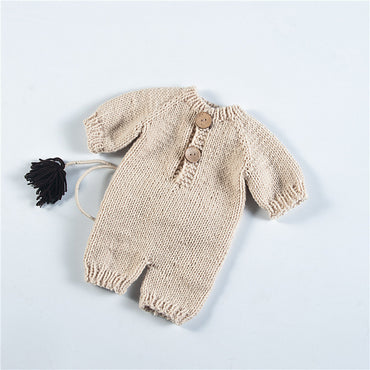 Avezano Ensemble de fils de laine de coton au lait pour vêtements de photographie pour enfants