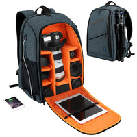Avezano Outdoor Portable Waterproof Scratch-proof Dual Shoulders Backpack Camera Bag, Upgrade Version