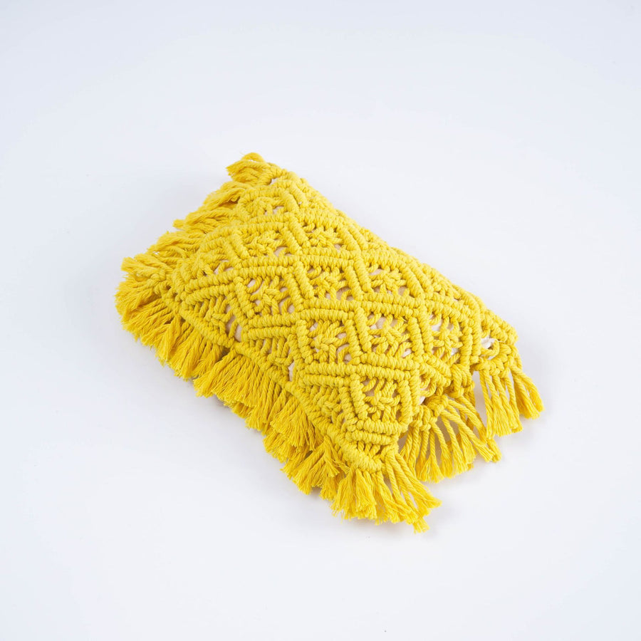 Avezano Hand-woven Tassel Pillow Colorful Cotton Thread Newborn Photography Props