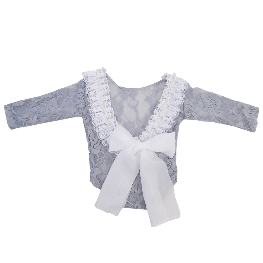 Avezano Baby Photo Shoot Lace Onesie 2-piece Outfits Set