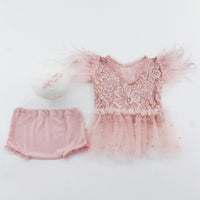 Avezano Baby Lace Skirt Headwear Outfits Photography Costume Props