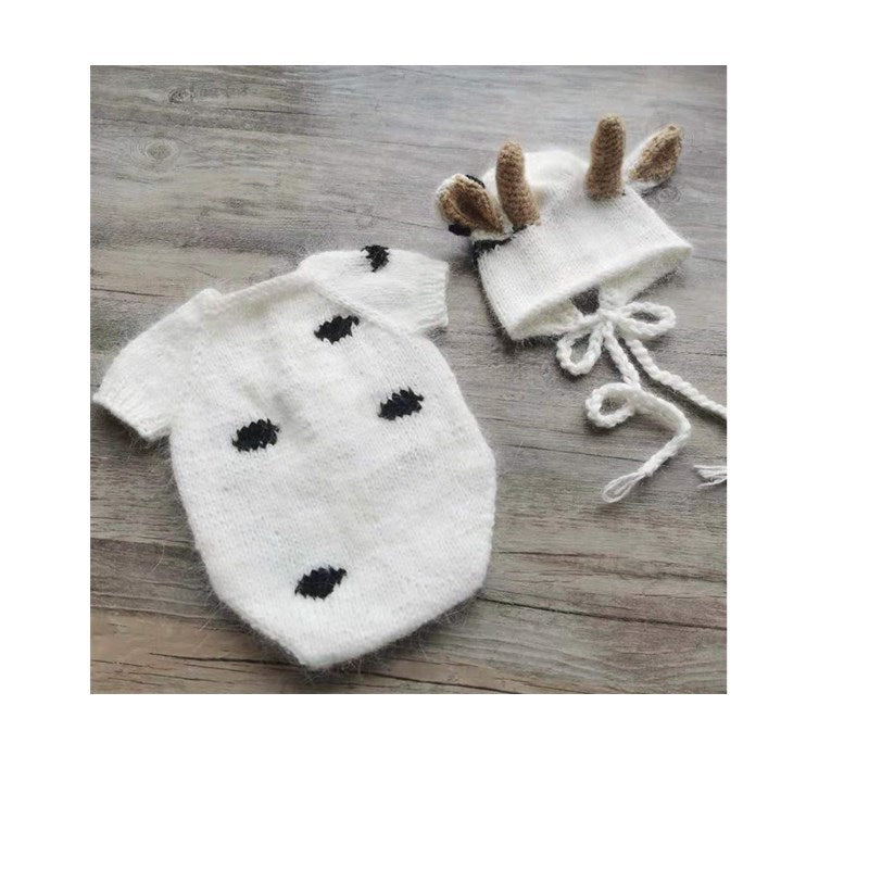 Avezano Newborn Calf Hat Costume Doll Photography Props Outfits