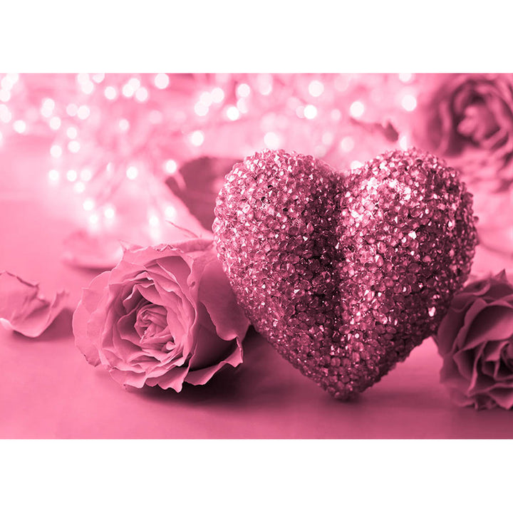 Avezano Light Purple Love Heart Valentine'S Day Photography Backdrop-AVEZANO
