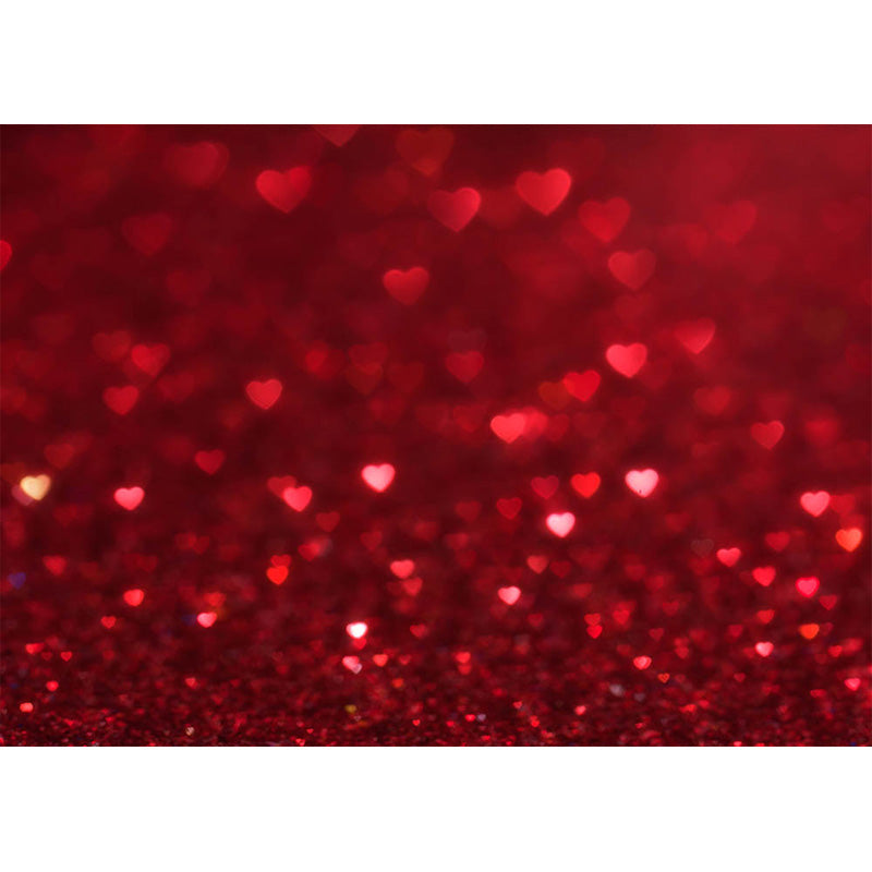 Avezano Red Love Hearts Bokeh Valentine'S Day Photography Backdrop-AVEZANO