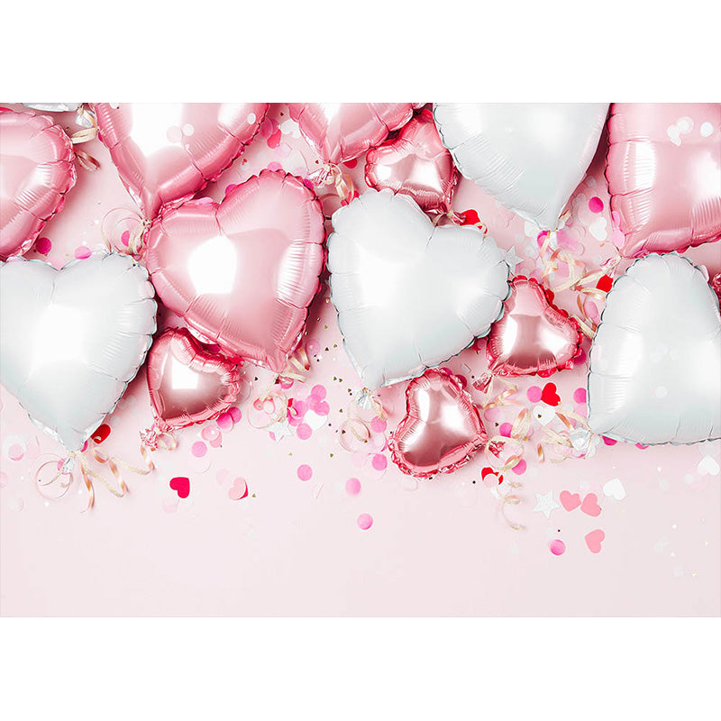 Avezano Love Hearts Balloons Valentine'S Day Photography Backdrop-AVEZANO