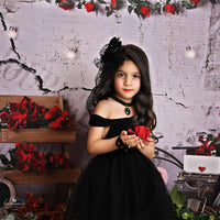 Avezano Roses And Love Hearts Decorations Valentine'S Day Photography Backdrop-AVEZANO