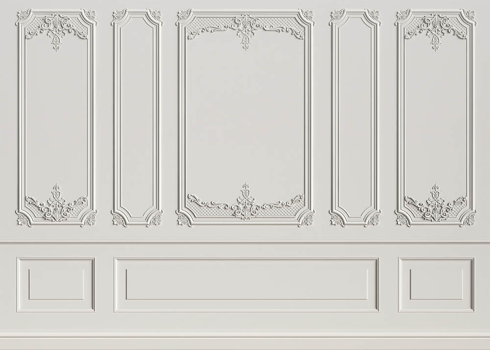 Avezano Elegant White Wall Door Window Backdrop For Photography-AVEZANO