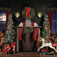 Avezano Christmas Toy Interior Arrangement Photography Backdrop Room Set