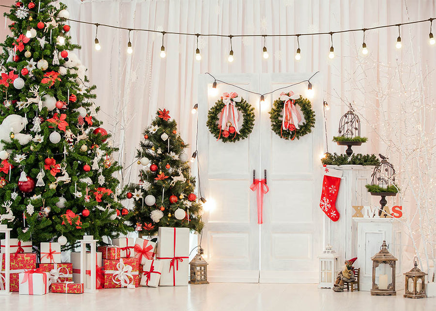 Avezano Christmas Elements Decorations Interior Xmas Photography Backdrop-AVEZANO