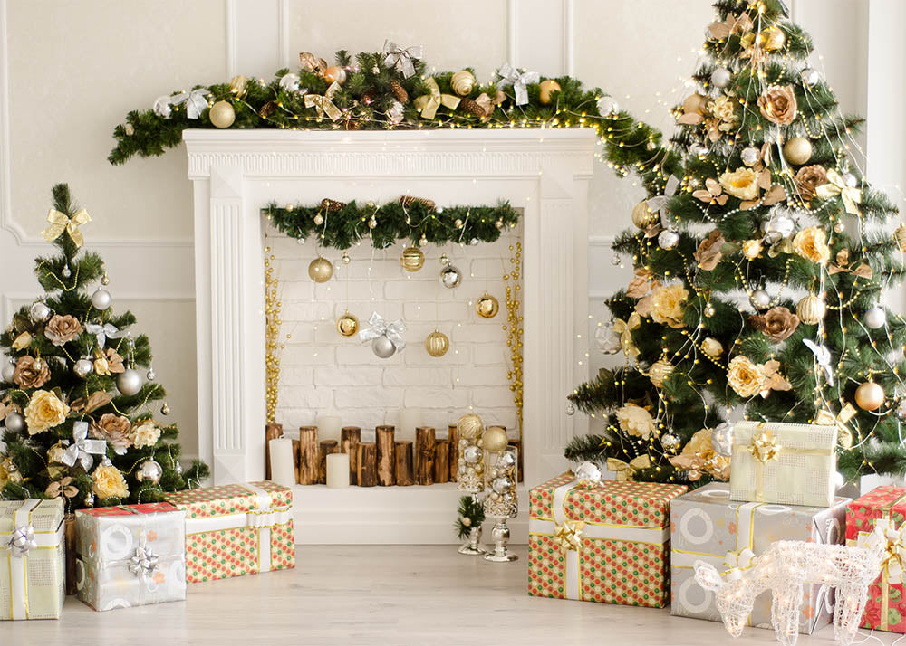 Avezano Christmas Gifts Decorations Interior Xmas Photography Backdrop-AVEZANO