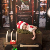 Avezano Merry Christmas Shop Photography Backdrop