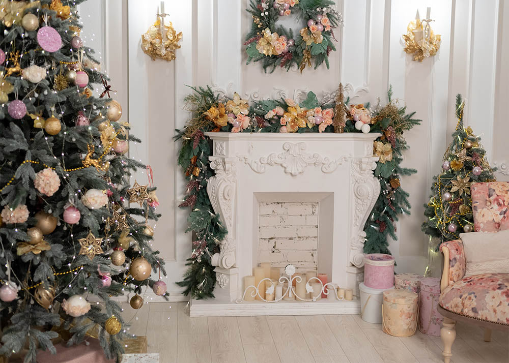 Avezano Indoor Christmas Decoration Set Photography Backdrop-AVEZANO