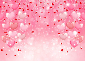 Avezano Pink Love Pattern Valentine'S Day Theme Photography Backdrop-AVEZANO