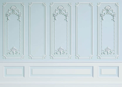 Avezano Elegant Aqua Blue Wall Photography Backdrop-AVEZANO