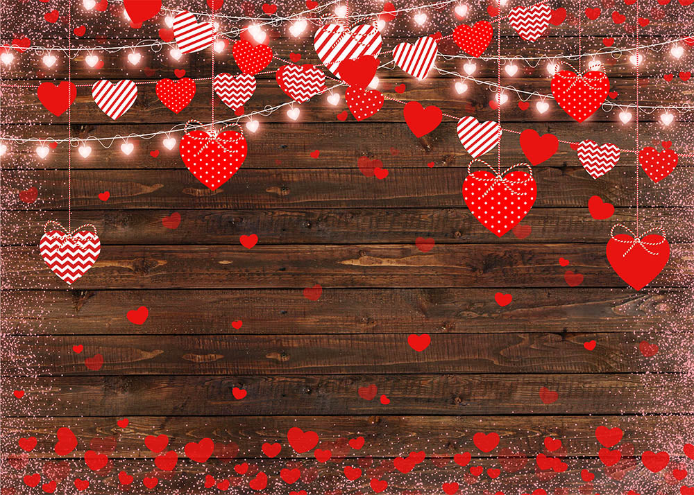Avezano Wooden Walls Decorated With Love Motifs Valentine&