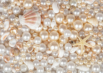 Avezano Pearls And Shells Backdrop For Photography-AVEZANO
