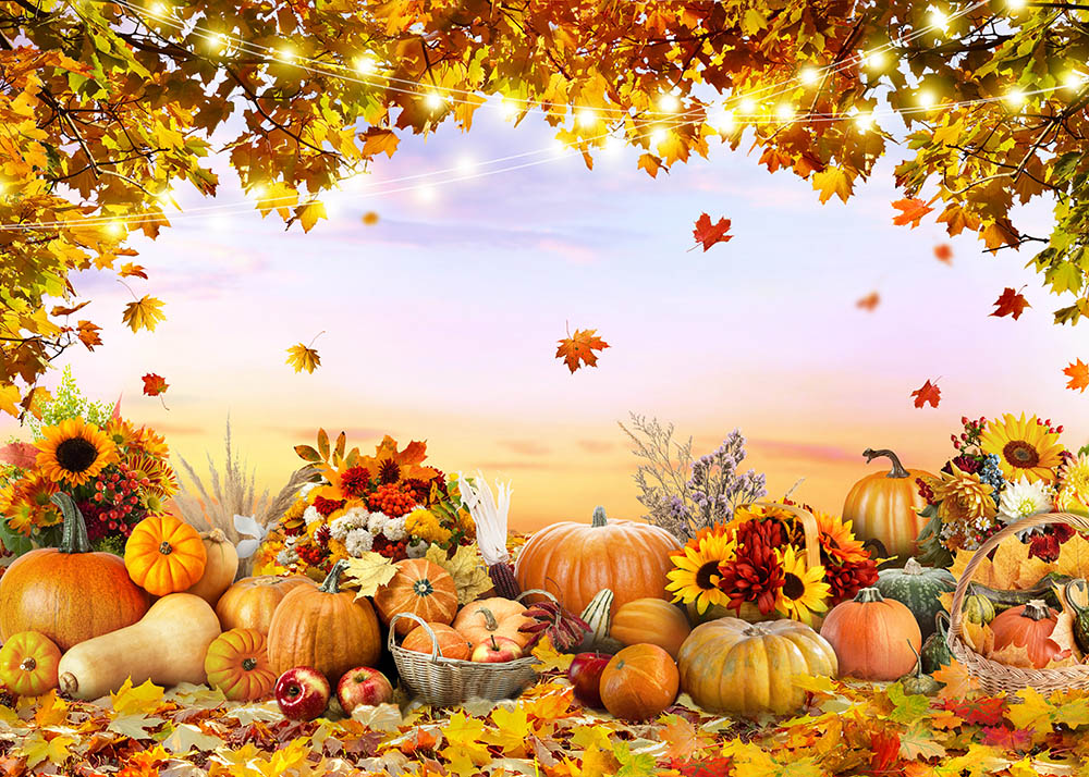 Avezano Thanksgiving Crops Backdrop For Photography-AVEZANO