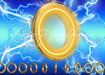 Avezano Lightning Small Gold Ring Photography Background-AVEZANO