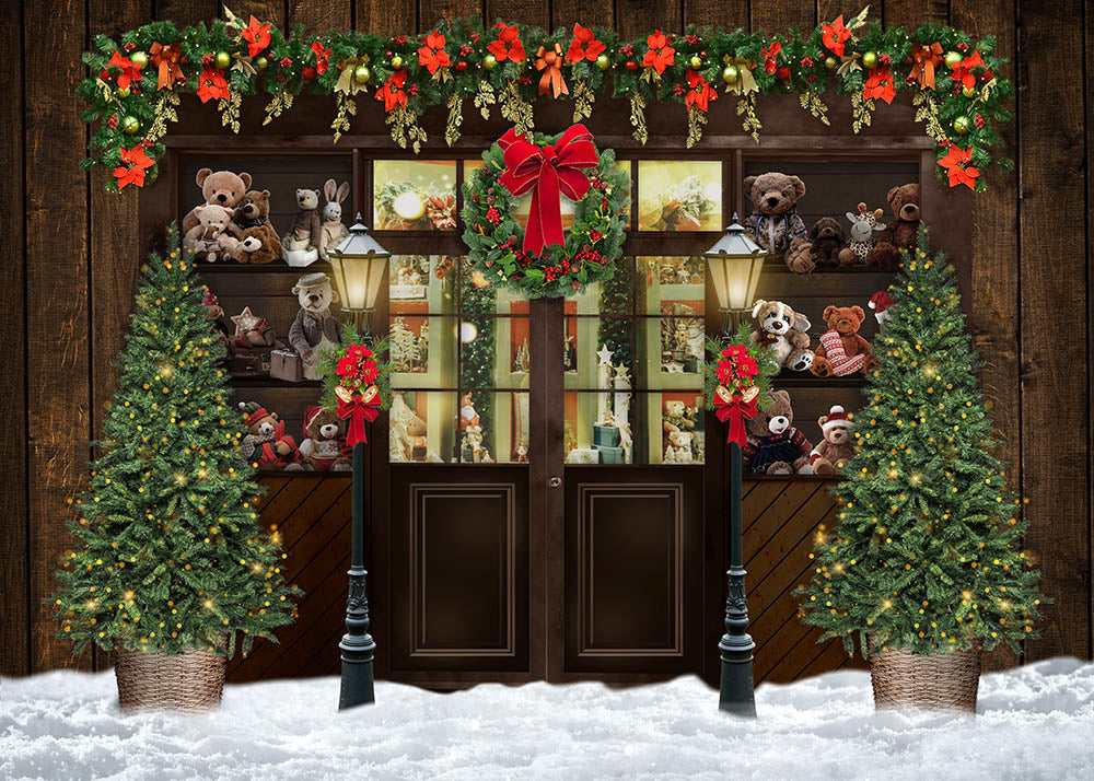 Avezano Christmas Gift Cabinet Decoration Photography Background-AVEZANO