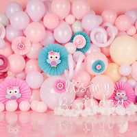 Avezano Fantasy Pink Balloon Scene Photography Background-AVEZANO