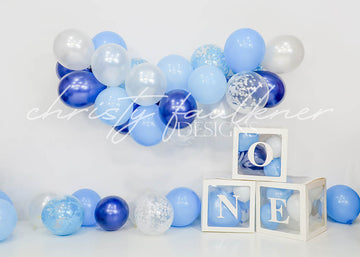 Avezano Blue Balloon Photography Backdrop Designed By Christy Faulkner-AVEZANO