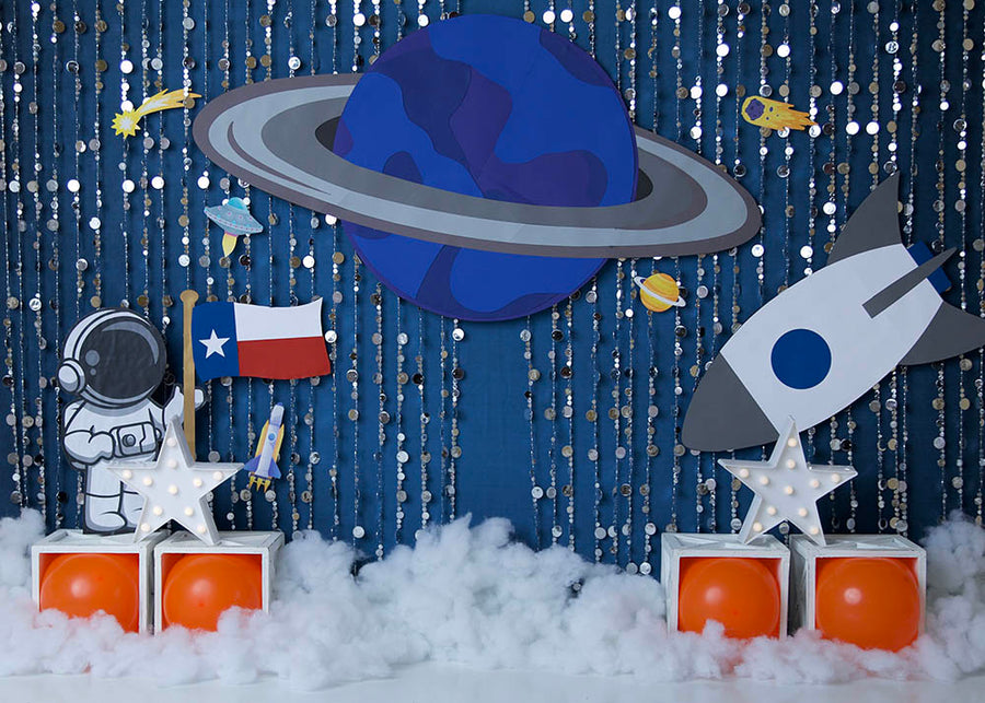 Avezano Astronaut and Starry Sky Theme Photography Background by Stefany Figueroa-AVEZANO