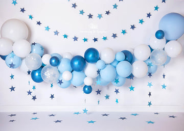 Avezano Blueballoons Backdrop for Photography By Paula Easton-AVEZANO