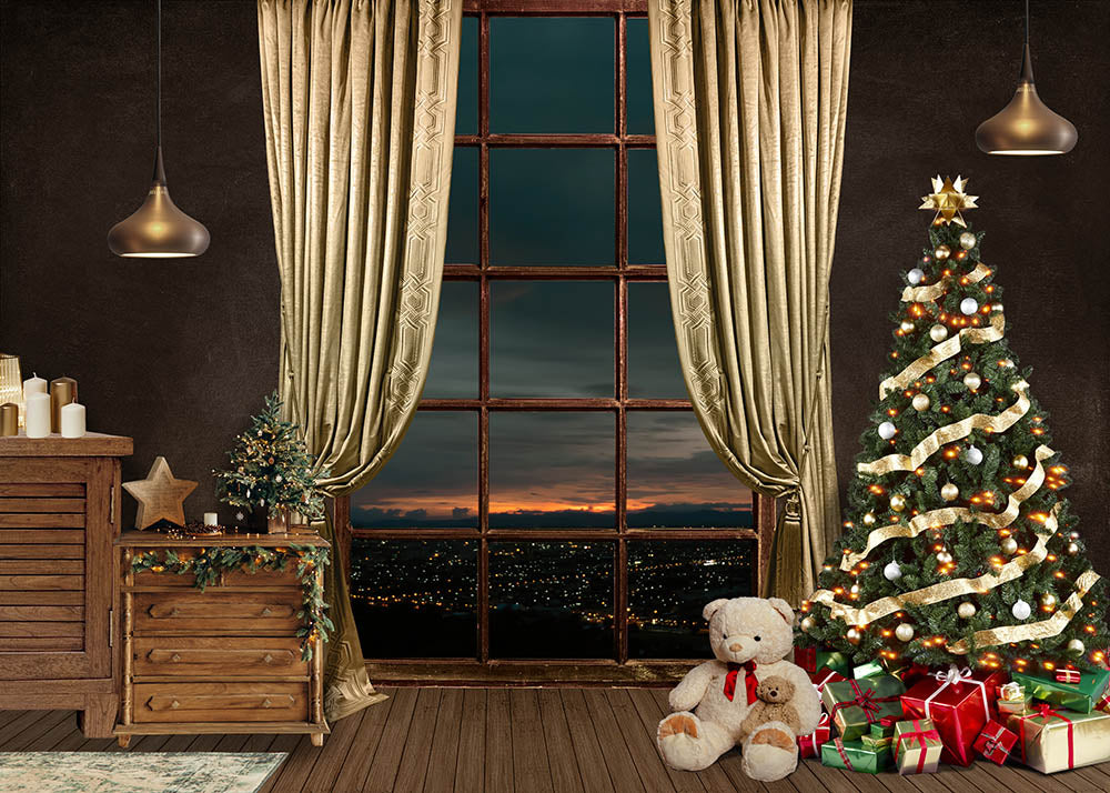 Avezano Christmas Decoration Photography Background-AVEZANO