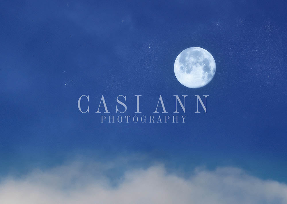 Avezano Moon Stars and Clouds Photography Backdrop Designed By Casi Ann-AVEZANO
