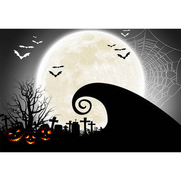 Toile de fond pour photographie d'Halloween nocturne effrayante d'Avezano