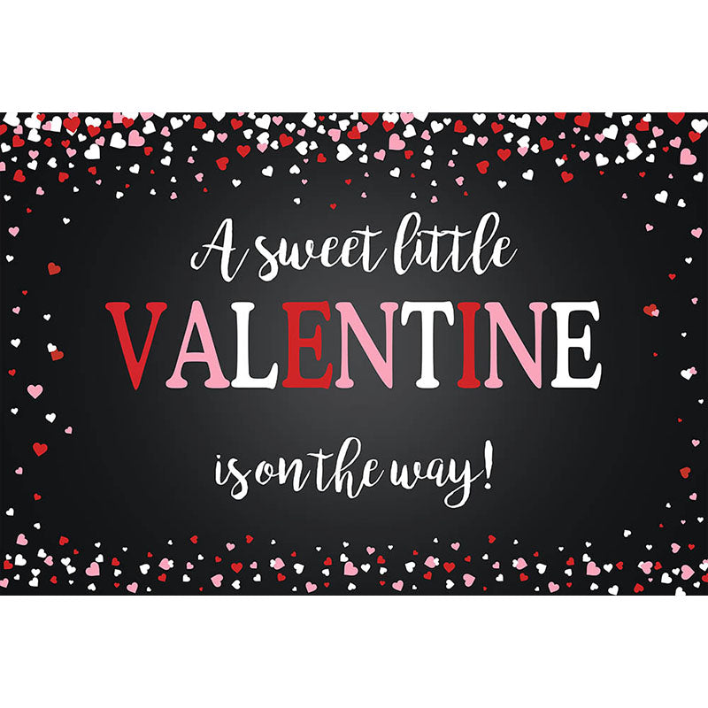 Avezano A Sweet Little Valentine Is On The Way Valentine'S Day Photography Backdrop-AVEZANO