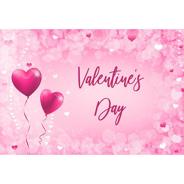 Avezano Love Heart Balloons And Bokeh Valentine'S Day Photography Backdrop-AVEZANO