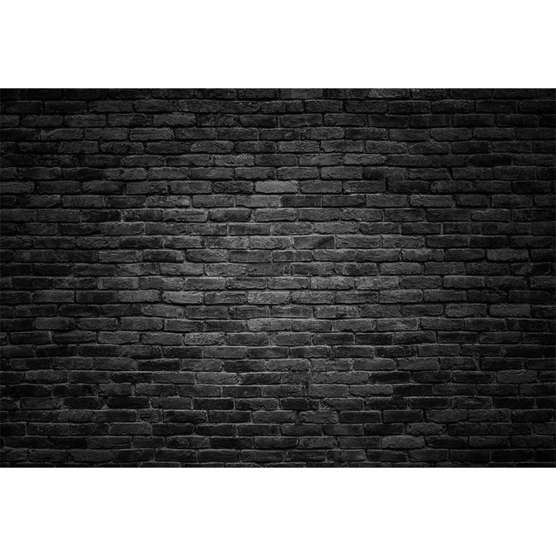 Avezano Dark Gray Brick Wall Texture Master Backdrop For Portrait Photography-AVEZANO